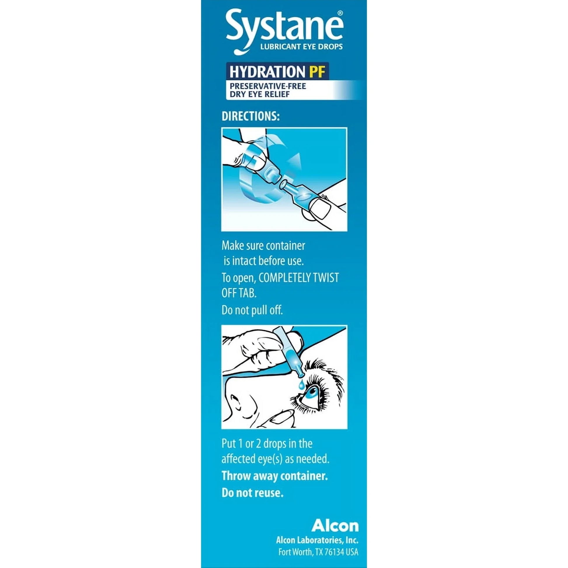 Systane Hydration PF Eye Drops | 30 Vials for Dry Eye Relief & Daily Use - Exotic Pro