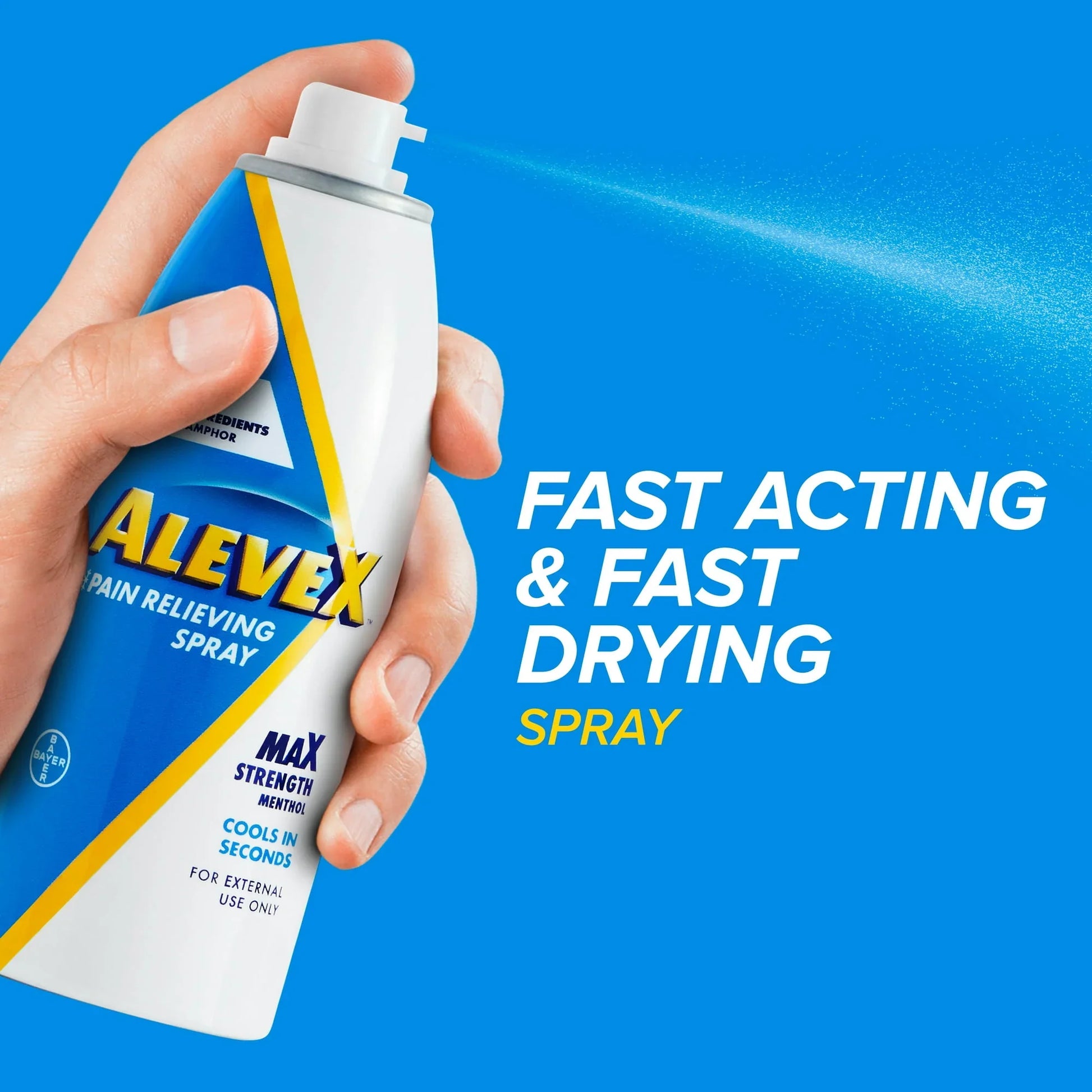 AleveX Pain Relieving Spray – Topical Pain Relief, Fast-Acting, 3.2 oz - Exotic Pro