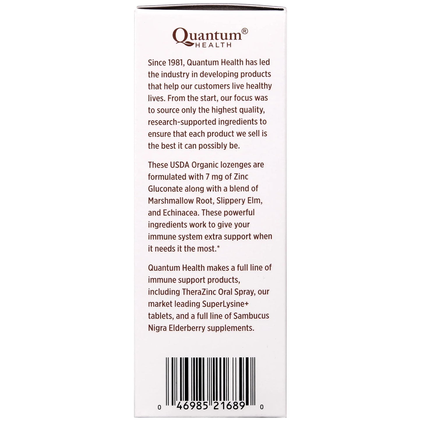 Quantum Health TheraZinc Organic Lozenges Blood Orange - 25 Ct - Exotic Pro