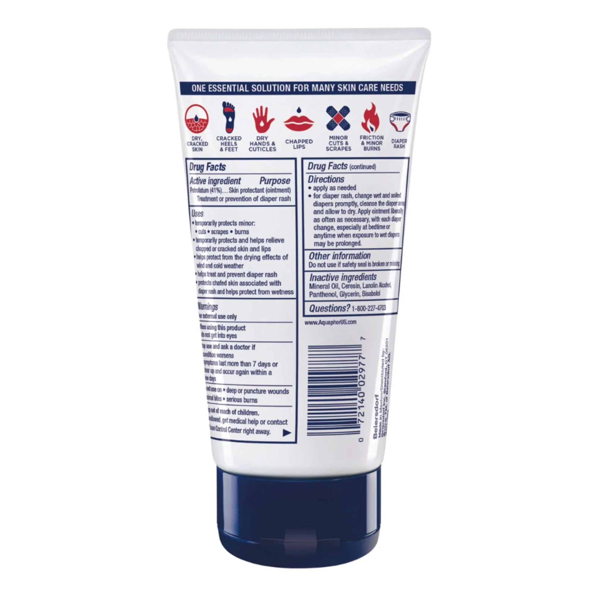 Aquaphor Healing Ointment Advanced Therapy Skin Protectant, 5 oz - Exotic Pro