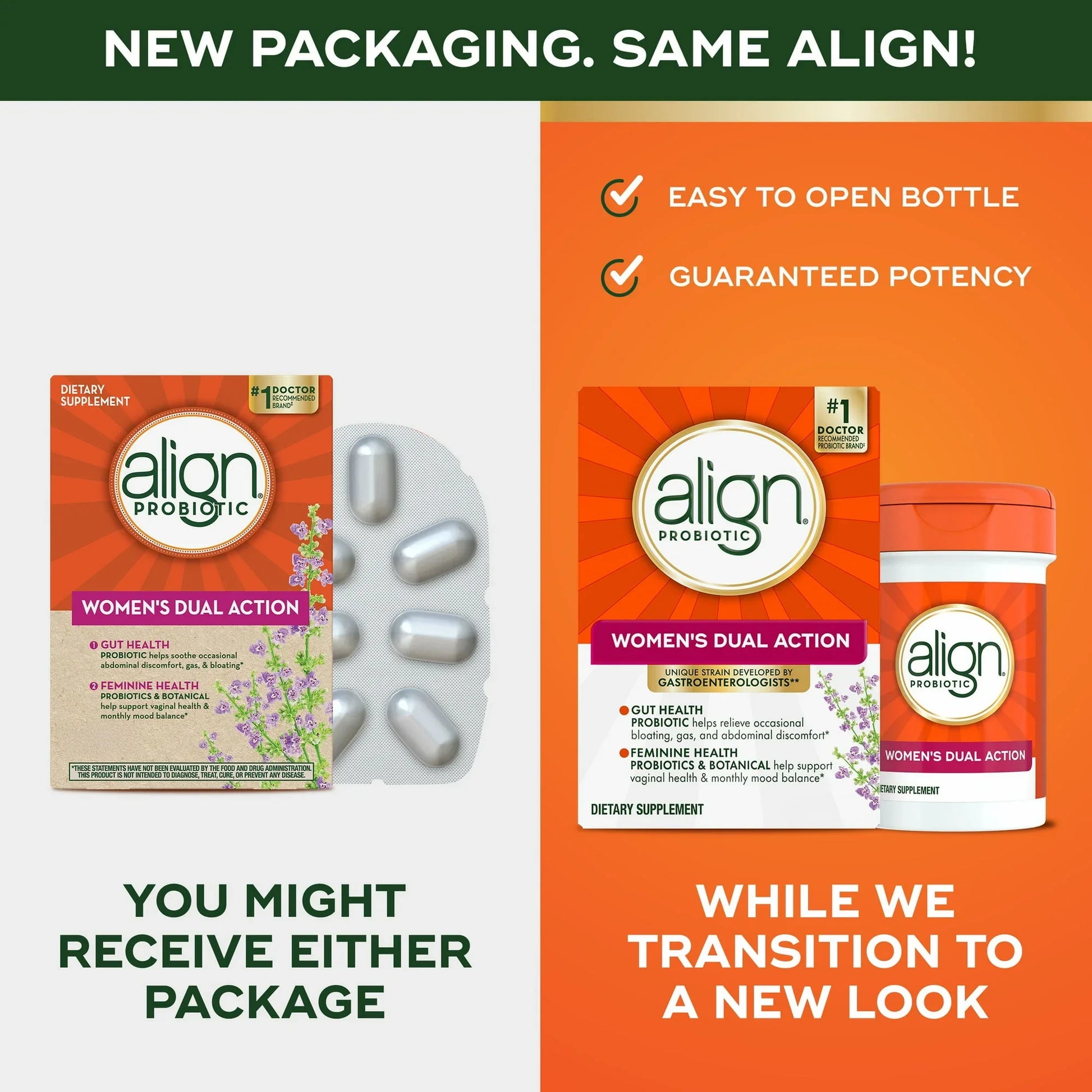 Align Women’s Dual Action Probiotic – Feminine Health Supplement, 28 Ct - Exotic Pro