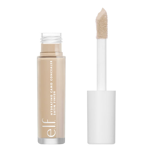 e.l.f. Hydrating Satin Camo Concealer, Medium Peach, 0.203 Fl Oz