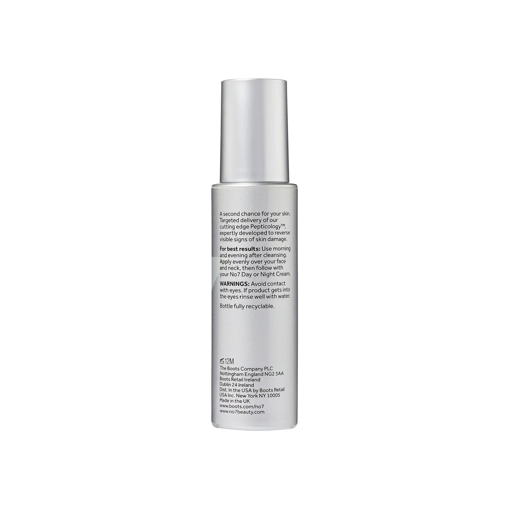 No7 Future Renew Damage Reversal Facial Serum with Peptides & Hyaluronic Acid, All Skin Types, 0.84 oz - Exotic Pro