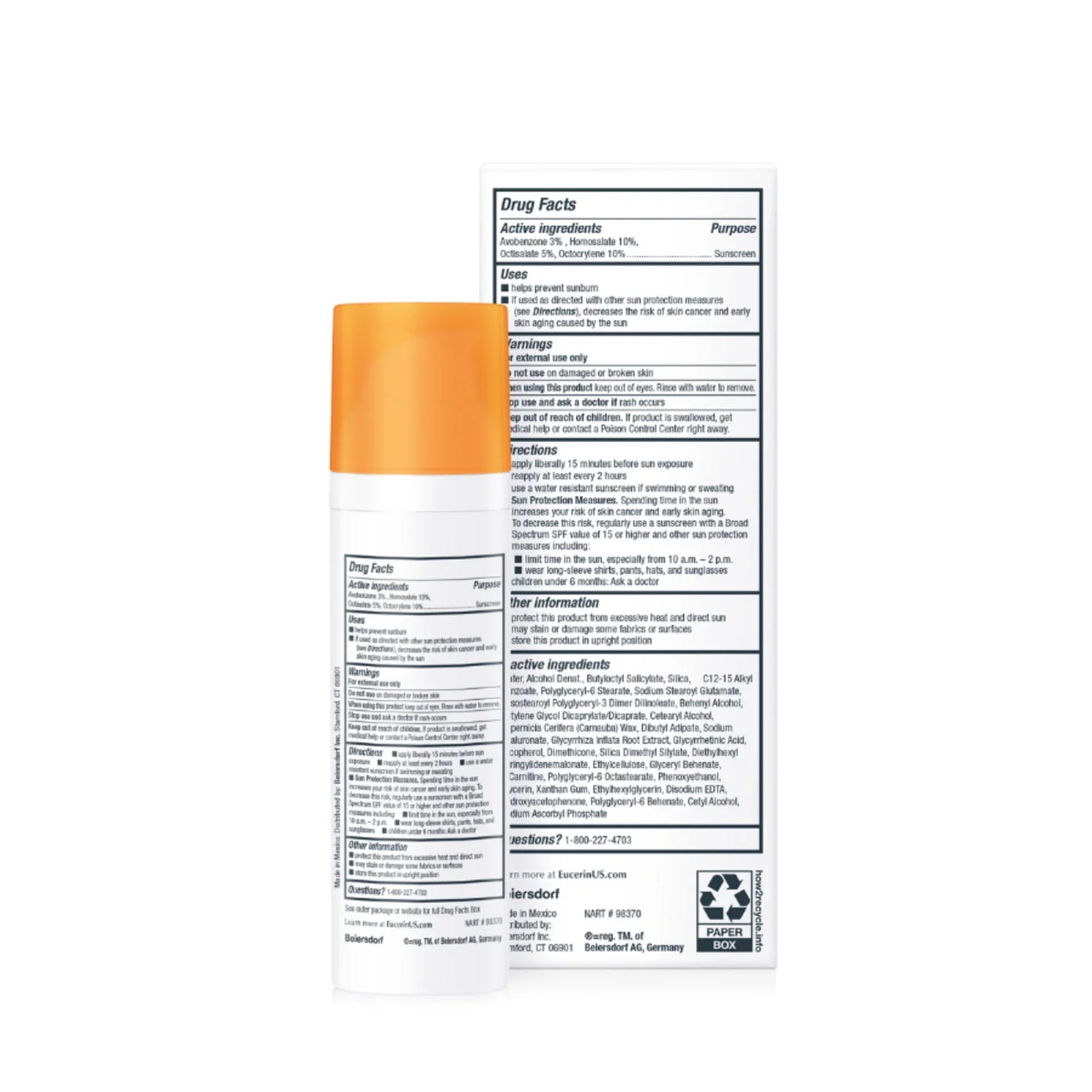 Eucerin Sun Age Defense SPF 50 Face Sunscreen Lotion, 2.5 Fl Oz Bottle - Exotic Pro