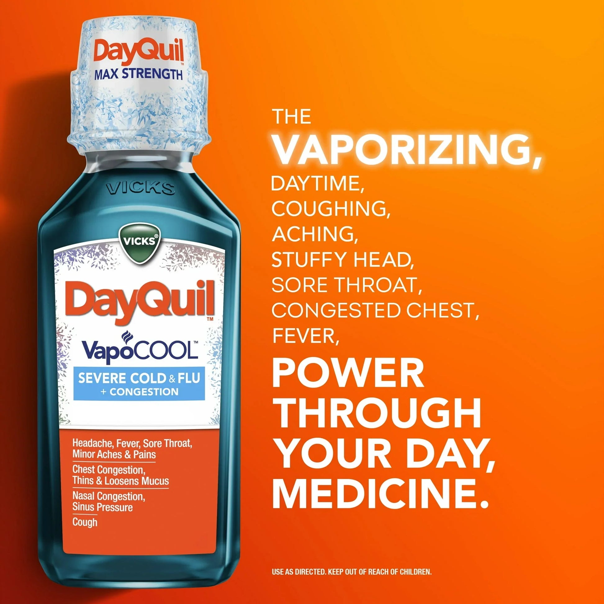 Vicks DayQuil & NyQuil Severe Cold & Flu VapoCool Liquid, 2x12 fl oz - Exotic Pro