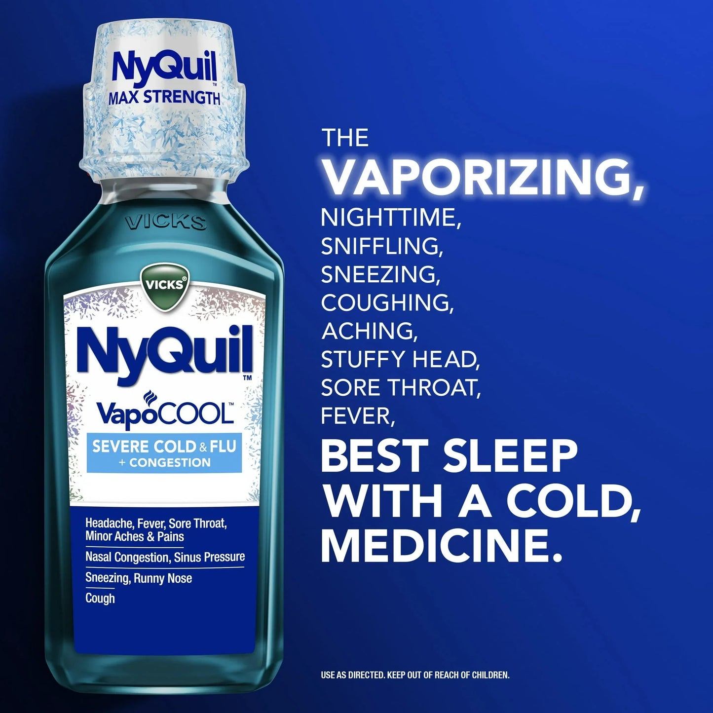 Vicks DayQuil & NyQuil Severe Cold & Flu VapoCool Liquid, 2x12 fl oz - Exotic Pro