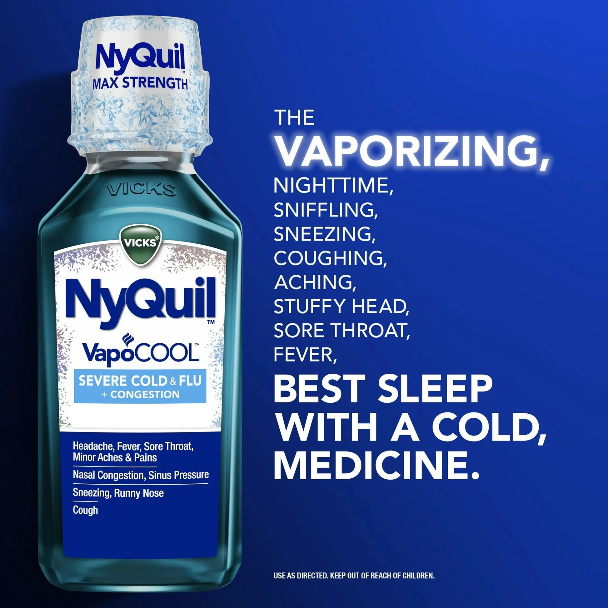 Vicks DayQuil & NyQuil Severe Cold & Flu VapoCool Liquid, 2x12 fl oz - Exotic Pro