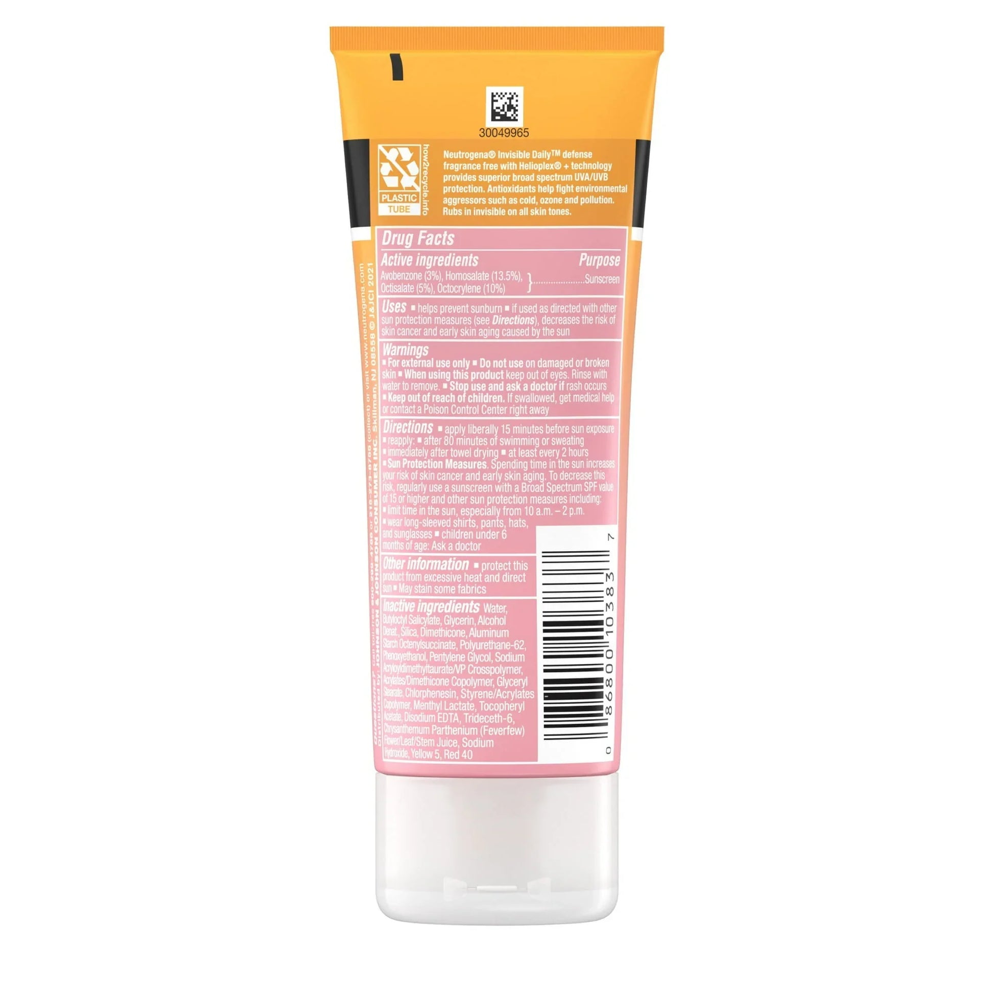 Neutrogena Invisible Daily Defense SPF 60+ Sunscreen Lotion, 3 oz - Exotic Pro
