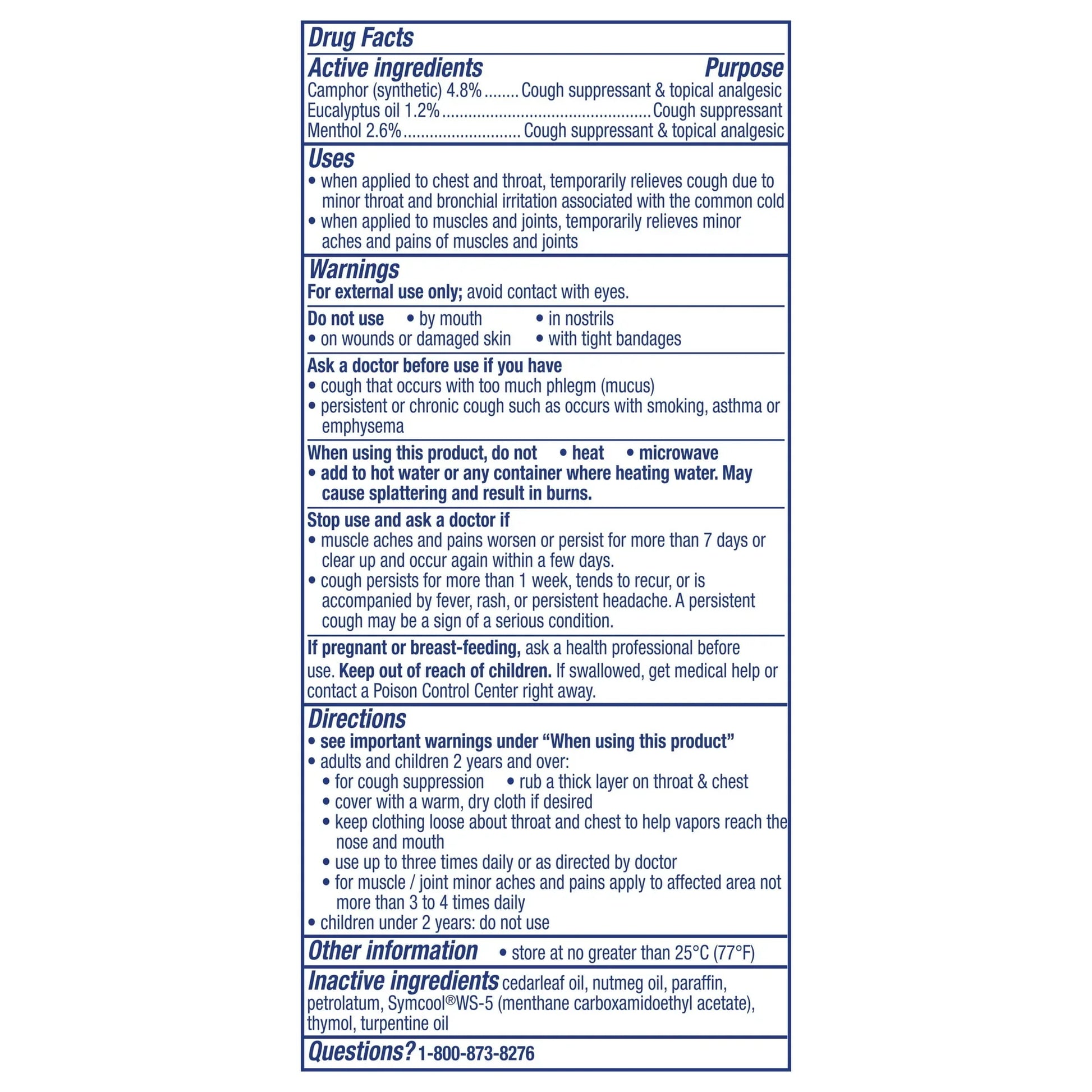 Vicks VapoRub Advanced Plus – Cough Suppressant Chest Rub, 2.82 oz - Exotic Pro