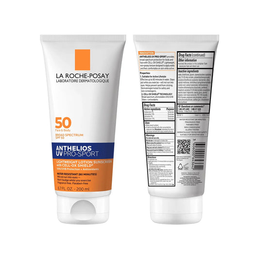 La Roche-Posay Anthelios UV Pro-Sport SPF 50 Sunscreen, 6.7 fl oz - Exotic Pro