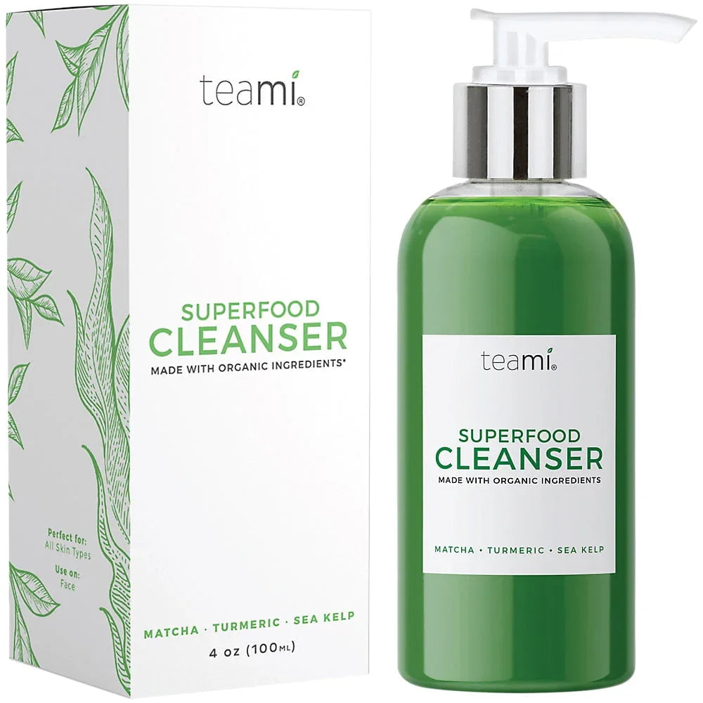 Teami Superfood Cleanser 4 oz | Daily Facial Wash with Matcha & Turmeric - Exotic Pro