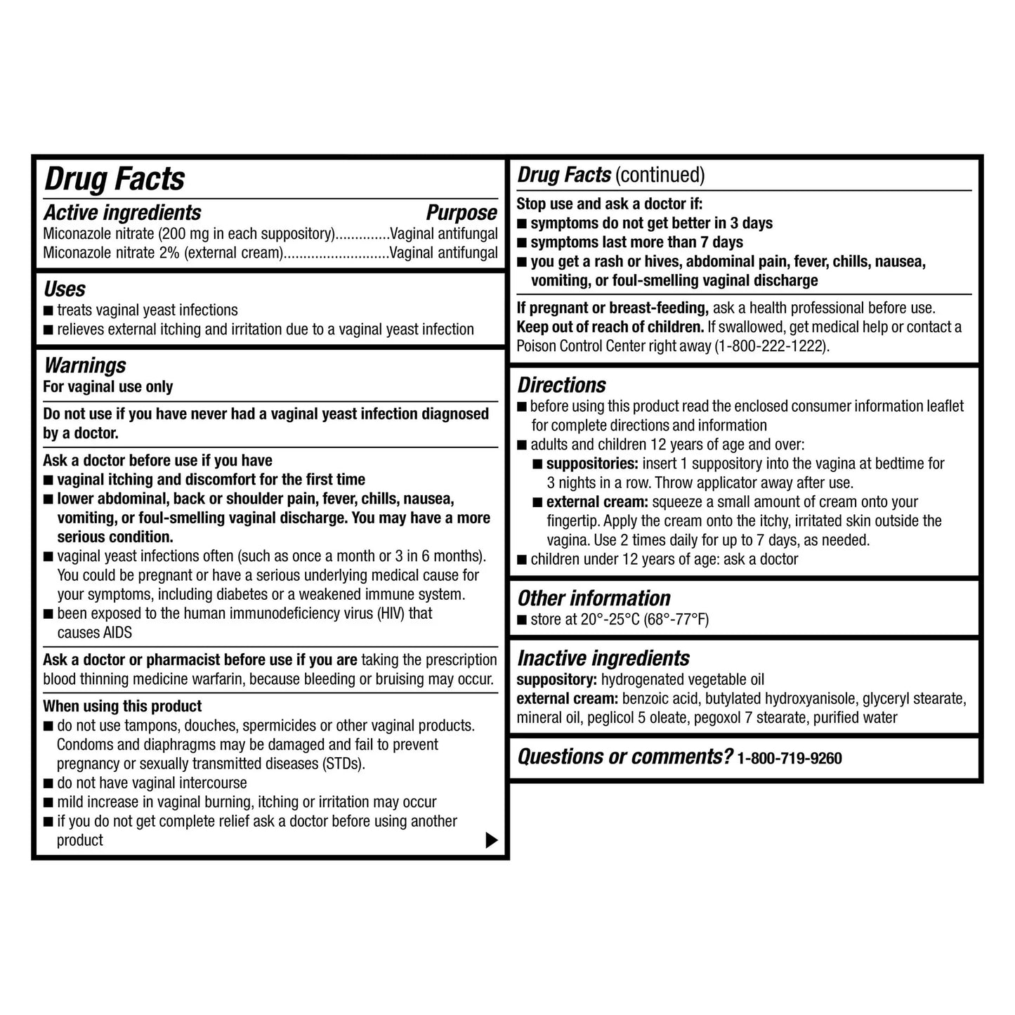 Equate Miconazole 3-Day Yeast Infection Treatment Combo Pack, Suppositories + Cream - Exotic Pro