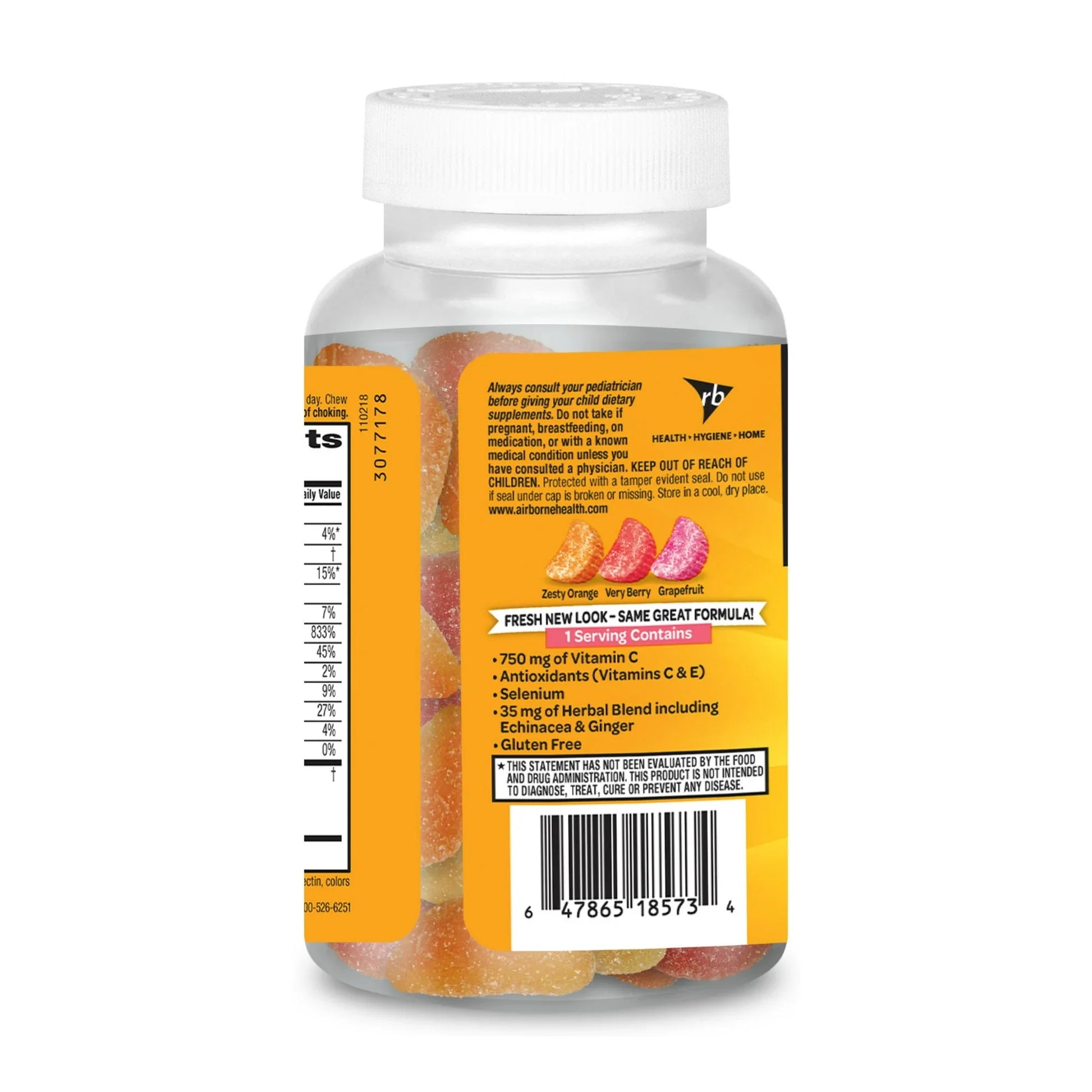 Airborne Immune Support Gummies with 750mg Vitamin C – 42 Count - Exotic Pro