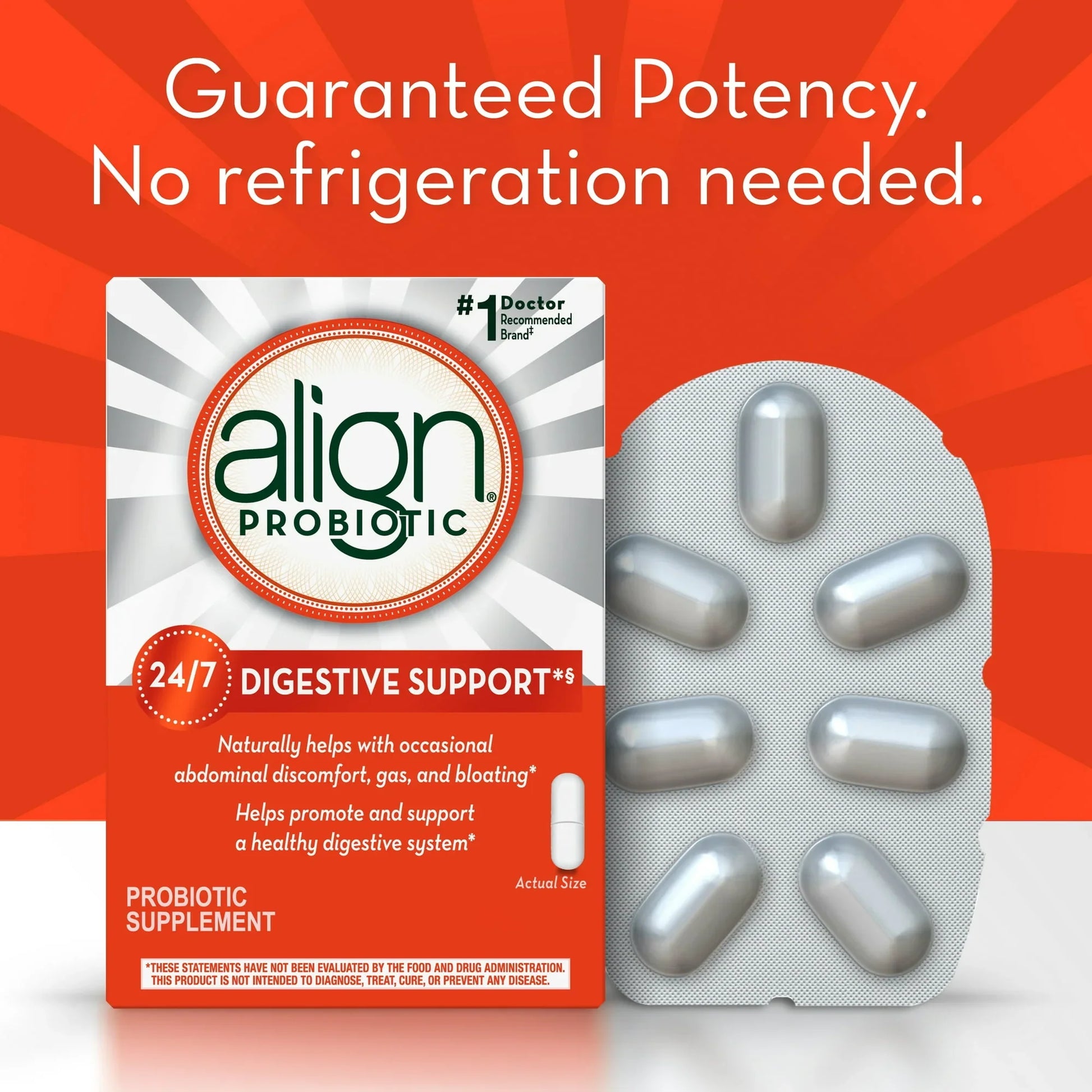 Align Daily Probiotic Supplement 14 Ct | Digestive Support for Men & Women - Exotic Pro