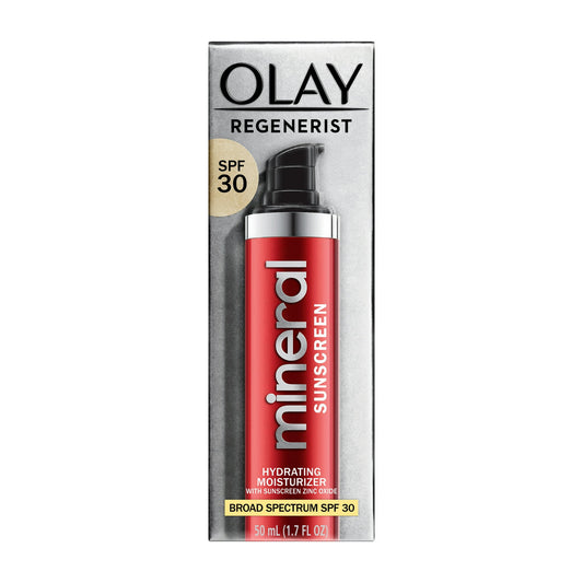 Olay Regenerist Mineral Sunscreen Face Moisturizer SPF 30, Zinc Oxide, 1.7 Oz