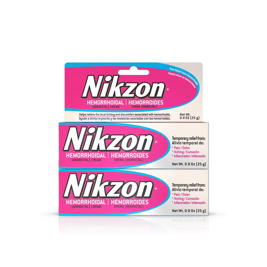Nikzon Hemorrhoidal Itching Relief & Soothing Treatment Cream, 0.9 oz (2 packs) - Exotic Pro