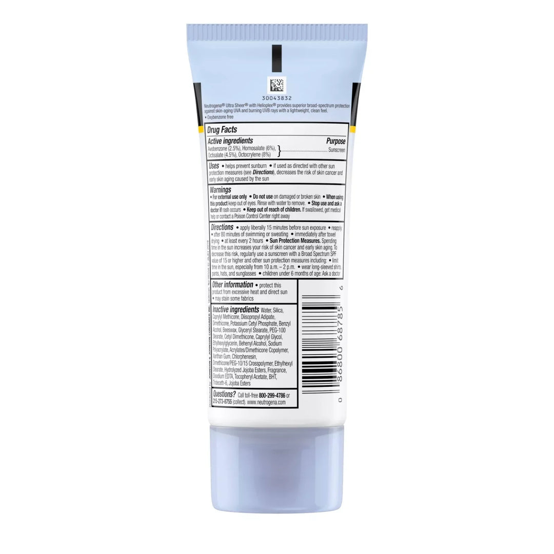Neutrogena Ultra Sheer Dry-Touch SPF 30 Sunscreen Lotion, 3 fl. oz - Exotic Pro