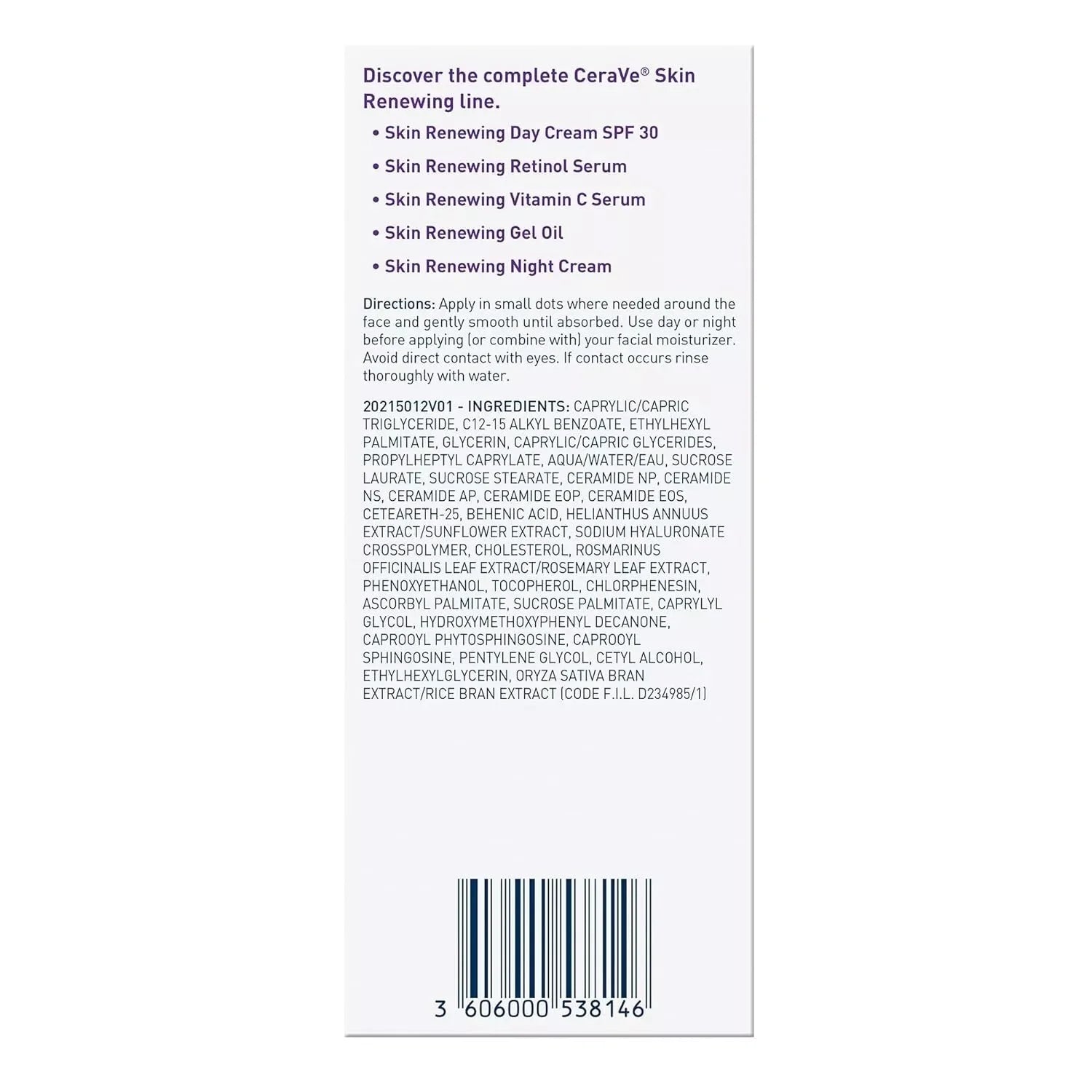 CeraVe Skin Renewing Gel Oil Moisturizer with Ceramides 1 Oz - Exotic Pro