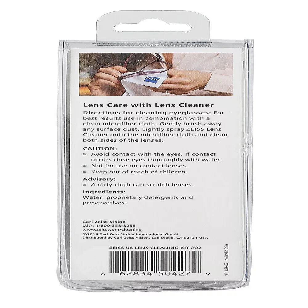 ZEISS Lens Cleaning Kit – Spray & Microfiber Cloth for All Lenses - Exotic Pro