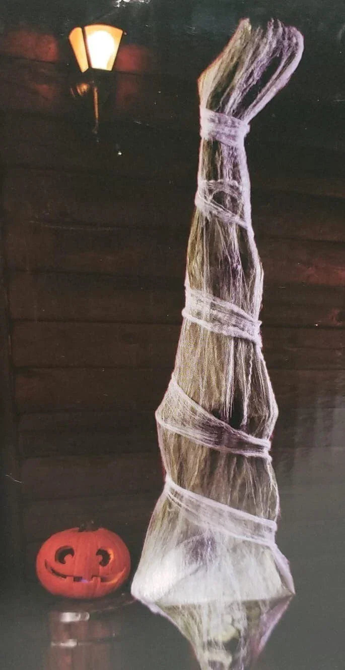 Spooky Village 6' Hanging Cocoon Corpse – Indoor/Outdoor Halloween Decor - Exotic Pro