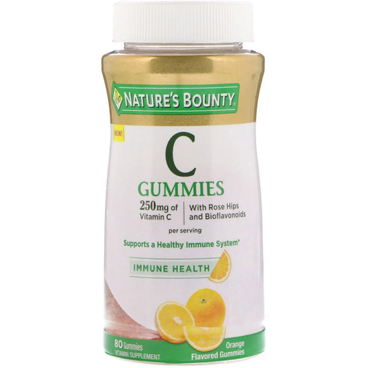 Nature's Bounty Vitamin C Gummies 250mg Immune Health 80ct FREE SHIPPING!