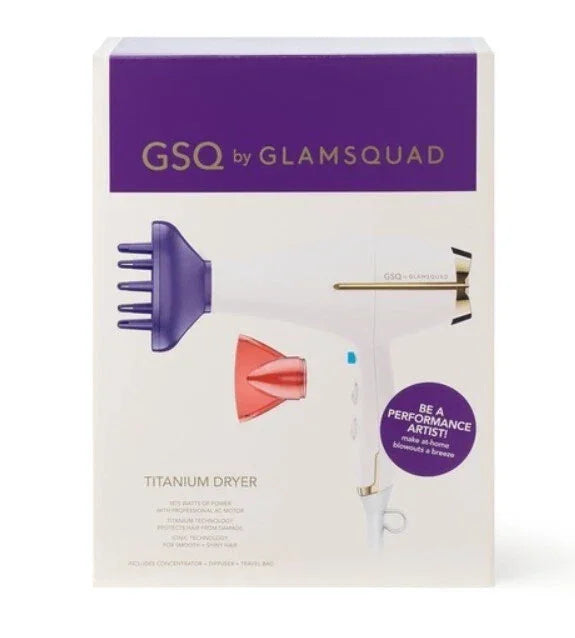 GSQ by Glamsquad Titanium Hair Dryer – Fast Drying, Pro Styling Tool - Exotic Pro