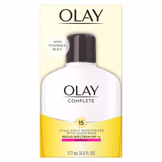 Olay Skincare Complete Lotion Facial Moisturizer with SPF 15 Sun Protection, 6.0 fl oz