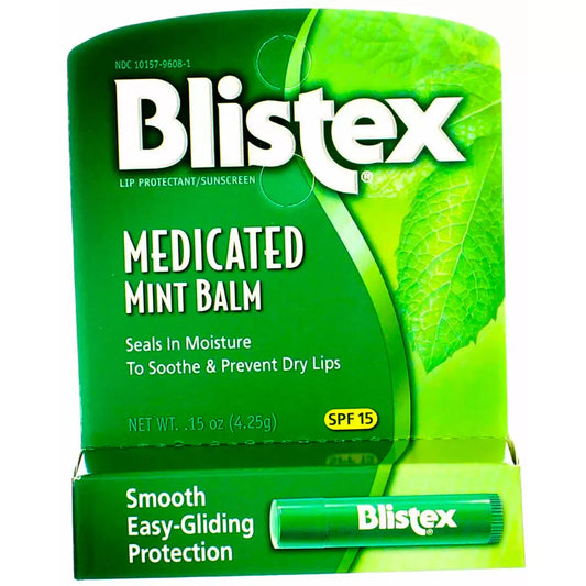 Blistex Medicated Mint Balm SPF 15 Lip Protectant - Exotic Pro