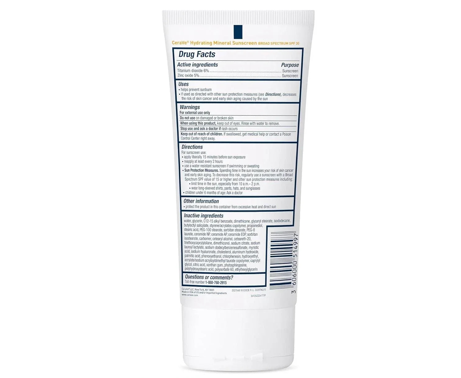 CeraVe Sunscreen Body Lotion SPF 30 5 oz - Exotic Pro
