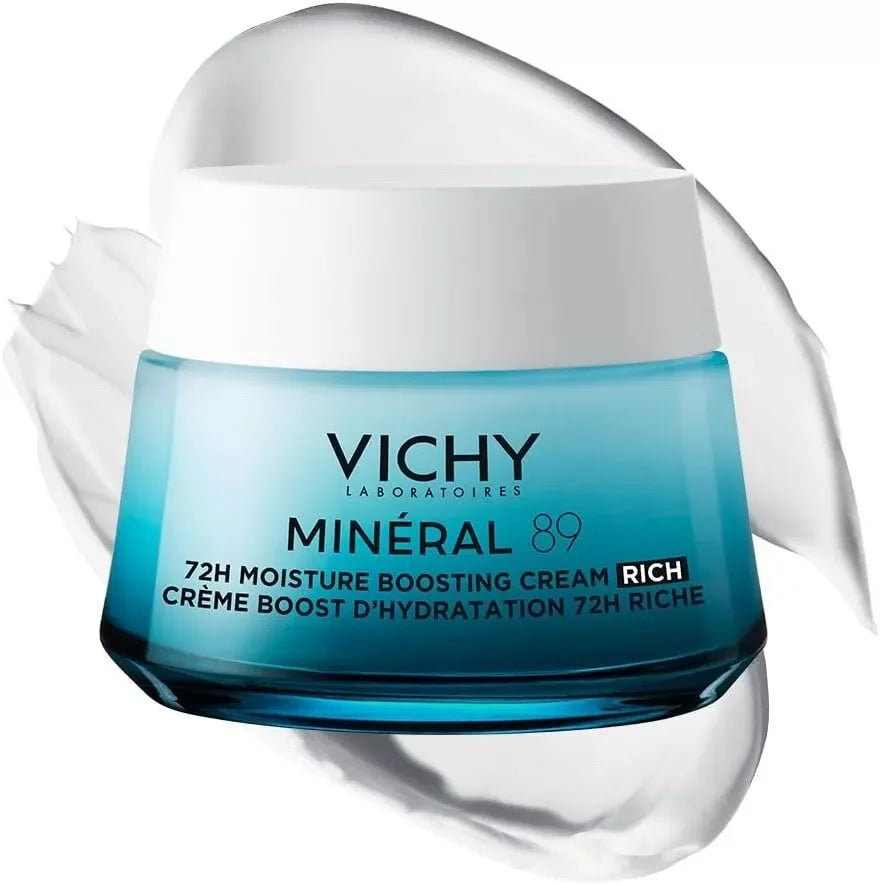 VICHY Mineral 89 Rich 72h Moisture Boosting Cream Hyaluronic Acid 50ml - Exotic Pro