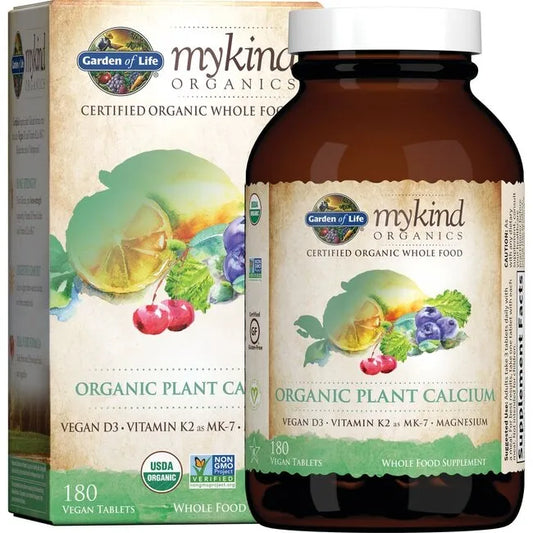 Garden of Life Mykind Organics Organic Plant Calcium 180 Vegan Tabs