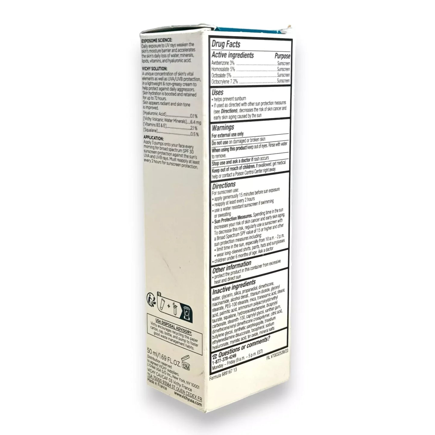 Vichy Mineral 89 72HR Moisture Boosting Sunscreen - SPF 30 - Exotic Pro