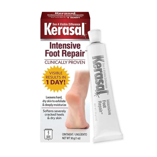 Kerasal Intensive Foot Repair – Cracked Heel Healing Ointment, 1 oz - Exotic Pro