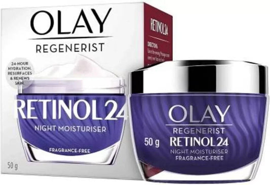 Olay Regenerist Retinol 24 + Peptide Night Face Moisturizer Cream, 1.7 fl oz - Exotic Pro