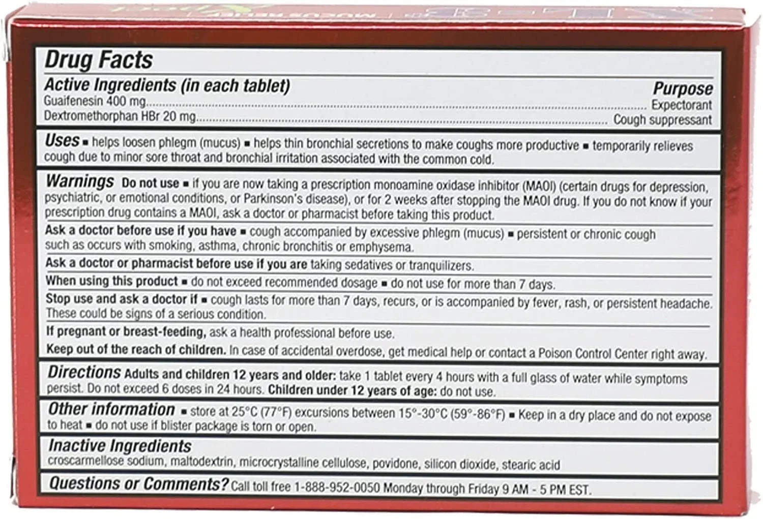 XL-3 Xpect Mucus Relief Tablets, Expectorant for Chest Congestion, 20 Ct - Exotic Pro