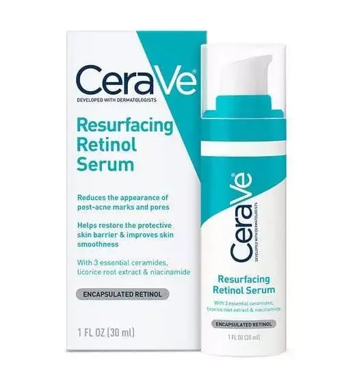 CeraVe Acne Resurfacing Retinol Face Serum for Acne-Prone Skin 1 fl oz - Exotic Pro