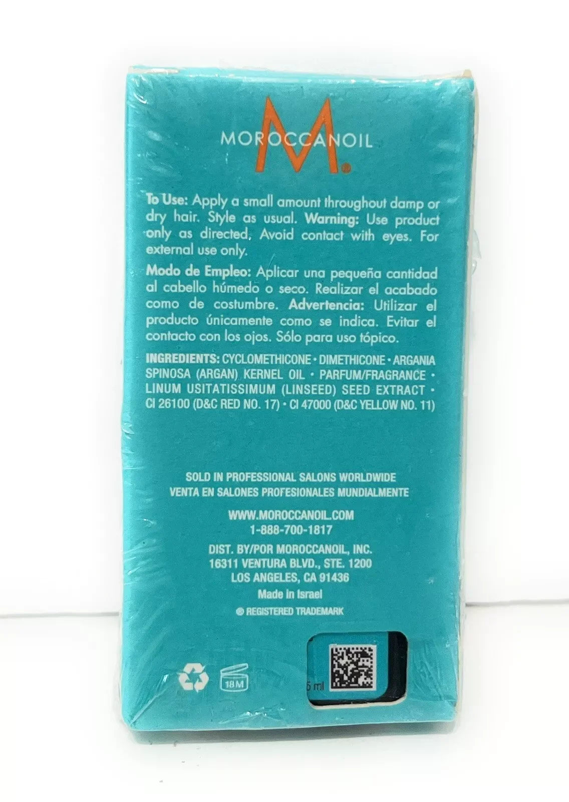 Moroccanoil Treatment 25 mL / 0.85 fl oz - For All Hair Types - Exotic Pro