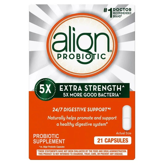 Align Extra Strength Probiotic – Daily Digestive Health Capsules, 21 Ct - Exotic Pro
