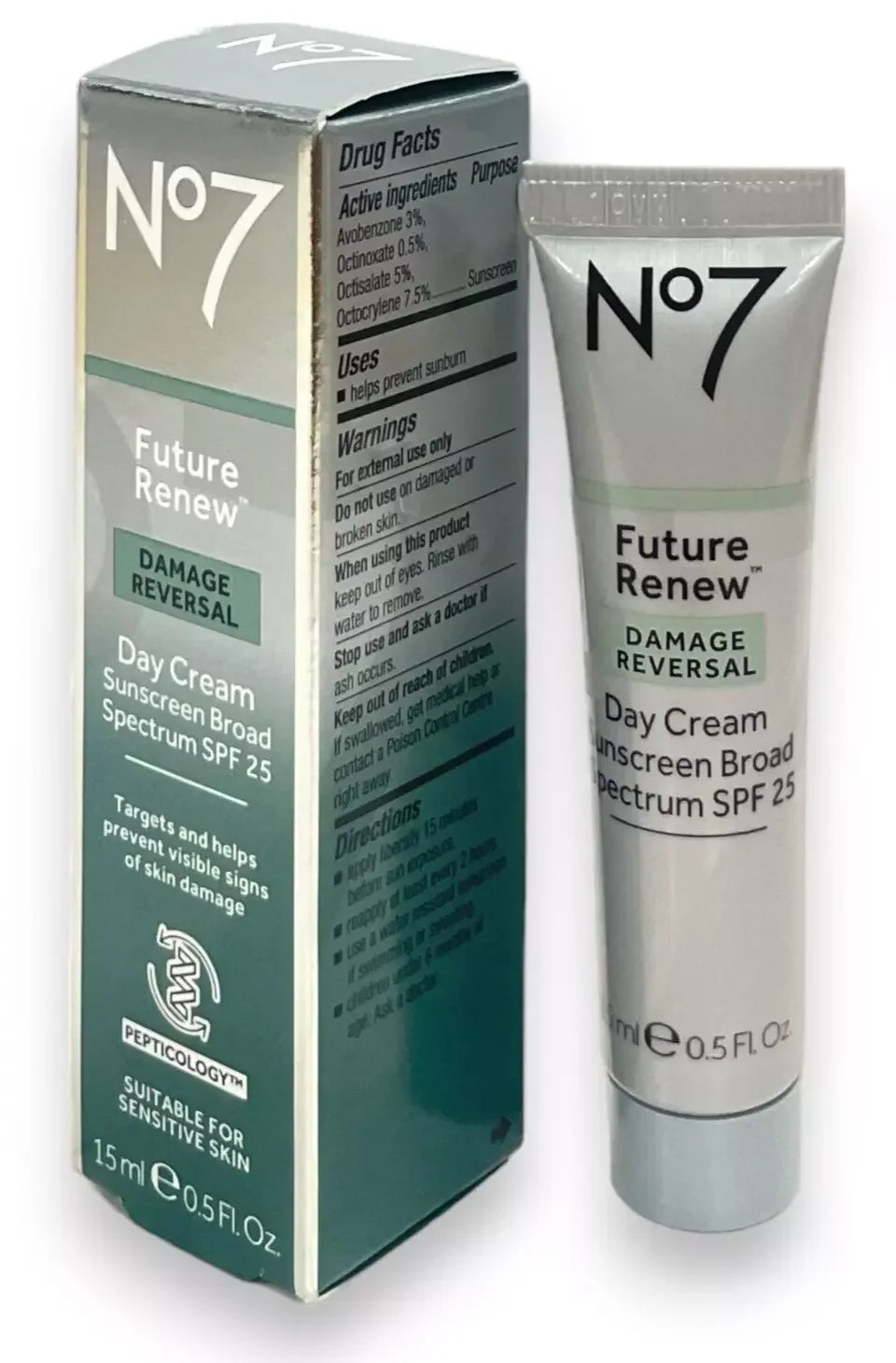 No7 Future DAMAGE REVERSAL Renew Day Cream SPF 25 15ml - Exotic Pro