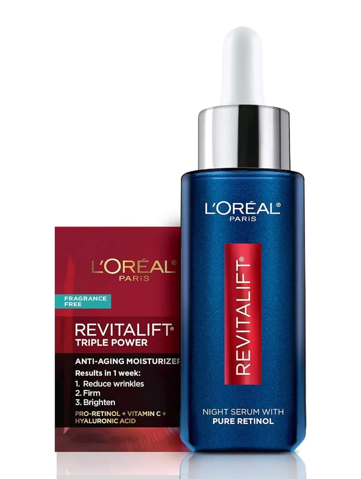 L'Oreal Paris Revitalift Pure Retinol Night Face Serum, 1 fl oz - Exotic Pro