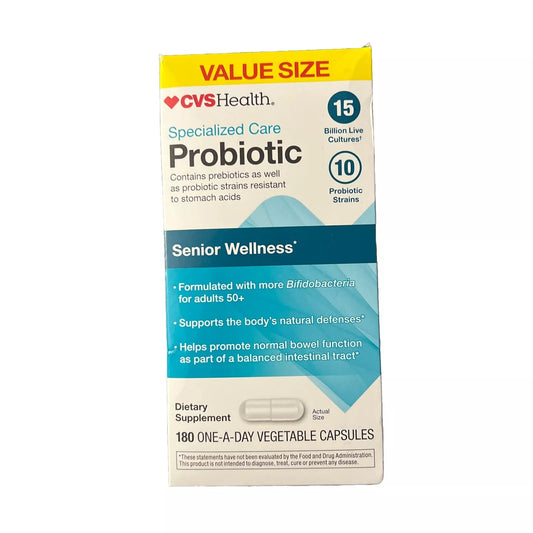 CVS Specialized Care Probiotic Senior Wellness 180 Caps