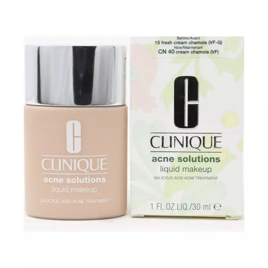 Clinique Acne Solutions Liquid Makeup Foundation 1 oz - Oil-Free Acne Treatment