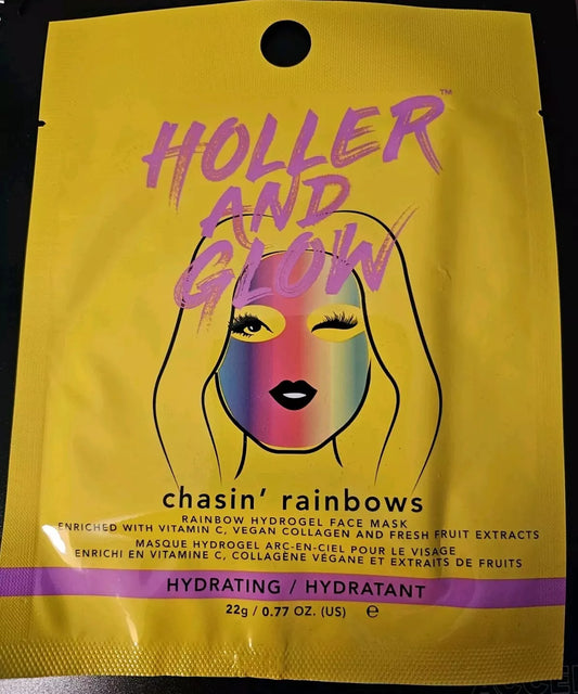 Holler and Glow Chasin' Rainbows Rainbow Hydrogel Face Mask - 0.77oz