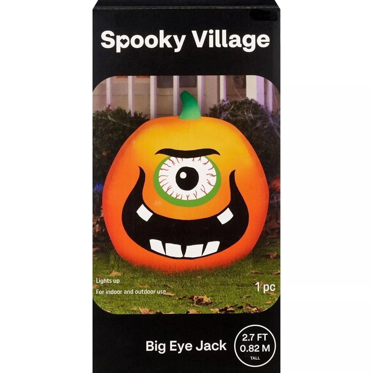 Spooky Village Big Eye Jack Inflatable, 2.7 FT – Indoor/Outdoor Halloween - Exotic Pro