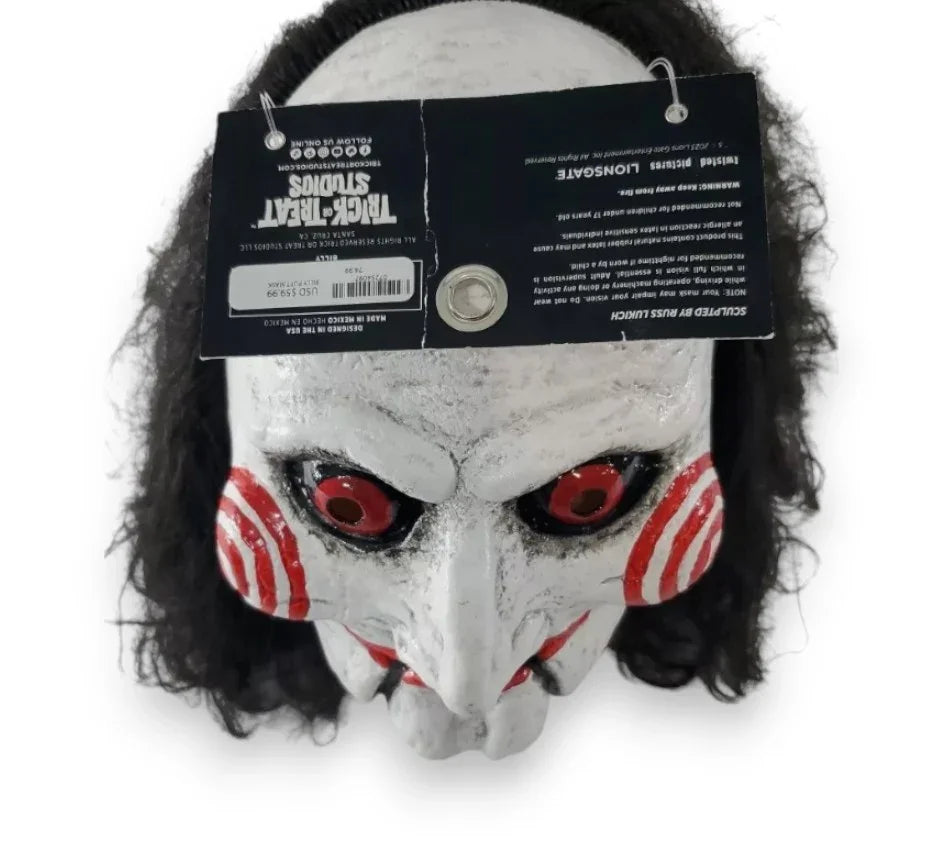 Billy Puppet Deluxe Latex Halloween Mask for Adults - Trick or Treat Studios - Exotic Pro
