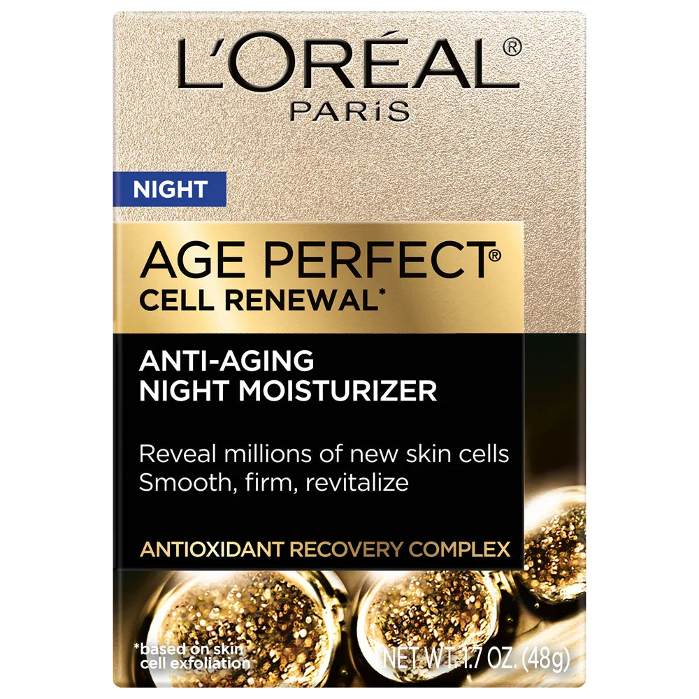 L'Oreal Age Perfect Anti-Aging Night Moisturizer, 1.7 oz - Exotic Pro