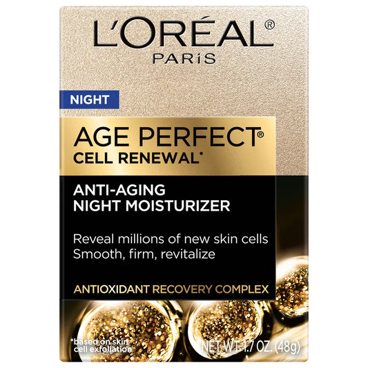 L'Oreal Age Perfect Anti-Aging Night Moisturizer, 1.7 oz - Exotic Pro