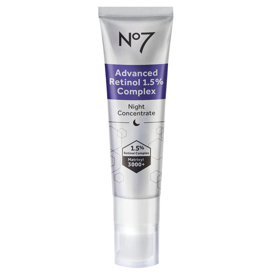 NO7 Advanced Retinol 1.5% Complex Night Concentrate, 1 fl oz - Exotic Pro