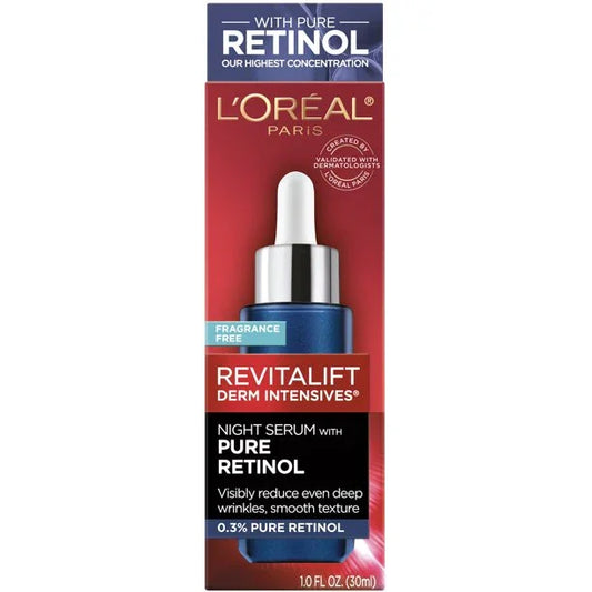 L'Oreal Paris Revitalift Pure Retinol Night Face Serum, 1 fl oz - Exotic Pro