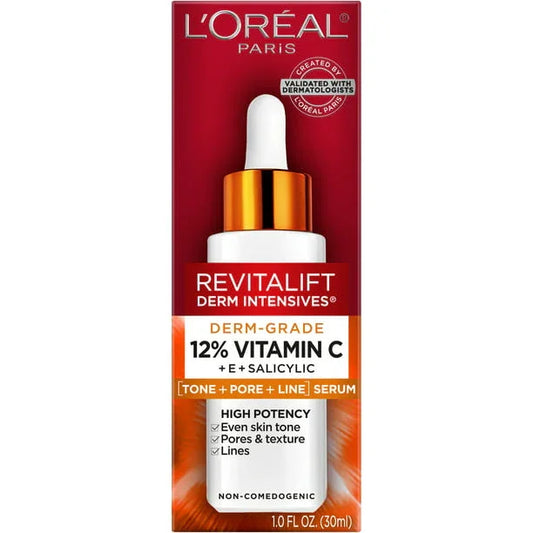 L'Oreal Revitalift 12% Vitamin C, E & Salicylic Acid Serum, 1.01 fl oz - Exotic Pro